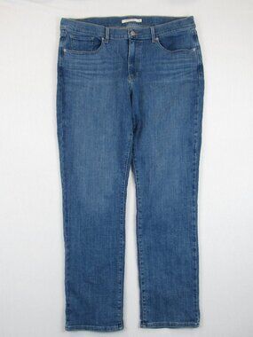 Levi Strauss & Co. Women's Size 14 M Blue Jean Classic Straight Denim Pant